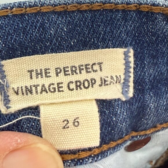 Madewell Perfect Vintage Crop Jeans Blue 26 - Picture 10 of 13